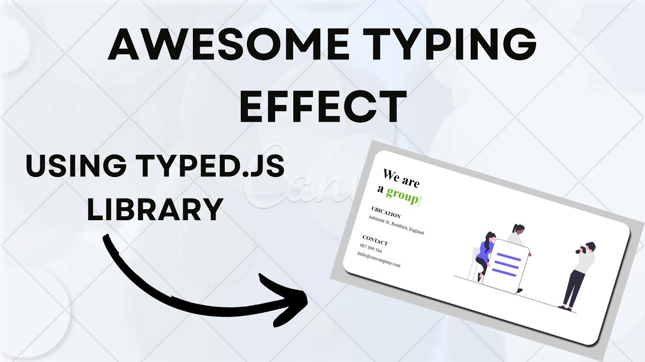 Awesome Text Animation with HTML, CSS and Typed.js | JavaScript Tutorial