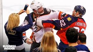 This is why fighting is allowed in pro hockey