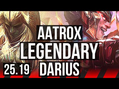 AATROX vs DARIUS (TOP) | Legendary, 12/3/4, 40k DMG | KR Master | 25.19
