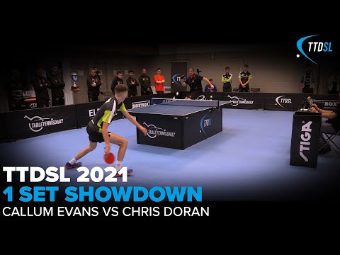 Callum Evans vs Chris Doran | 1 set showdown | TTDSL 2021 | Round 3