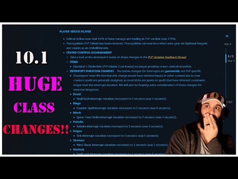 HUGE 10.1 Class and PvP Changes