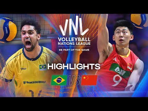 Brazil 🇧🇷 vs. China 🇨🇳 - Quarter Final | Highlights | Men's VNL 2025