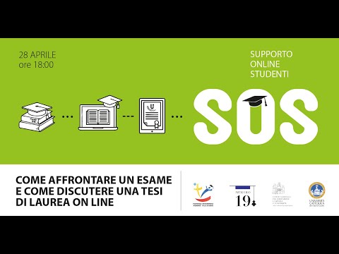 Come affrontare un esame e come discutere una tesi di laurea on line