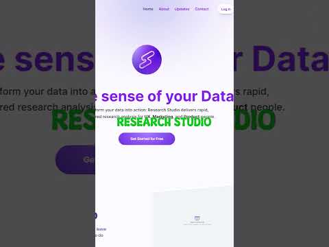 AI Tools - Research Studio #shorts