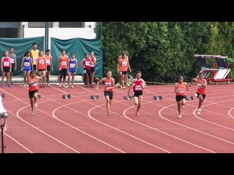 100m Girls U15 Heat #1 - 2012 S'pore Jr  C'ship