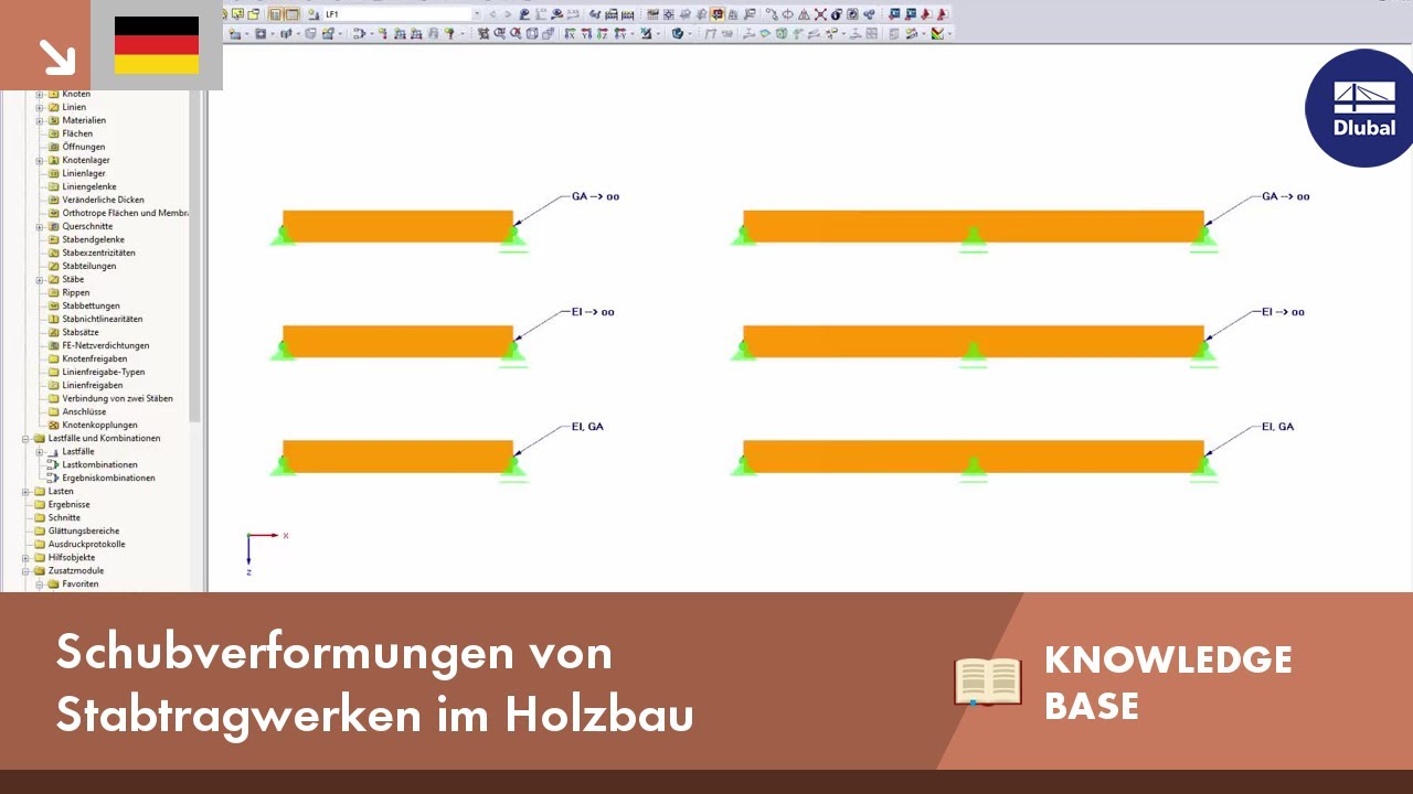 KB 001603 | Schubverformungen von Stabtragwerken im Holzbau