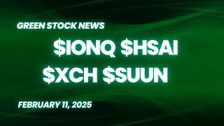 Green Stock News for February 11, 2025: IonQ, Hesai Technology, XCharge, SolarBank