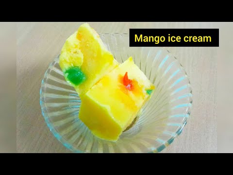 Mango ice cream | Ice cream recipe | How to make mango ice cream at home | #reshuhomekitchen