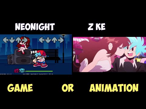 Heartbass but Everyone Sings it   Friday Night Funkin Animation z Ke vs Neonight