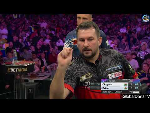 Gerwyn Price vs Jonny Clayton 2026 BetMGM Premier League Night 3 Quarter-finals