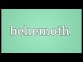 Behemoth Meaning