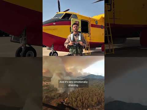 Video Thumbnail: 'Can't stop being shocked,' Spanish Air Force pilot on battling wildfires