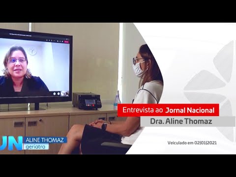 Entrevista com Dra Aline no Jornal Nacional