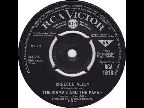 UK New Entry 1967 (185) The Mama's & The Papa's - Creeque Alley