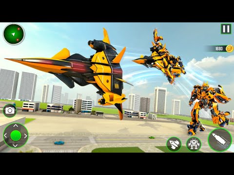 Jet Robot Game - Flying Robot Transforming Plane Android iOS Gameplay