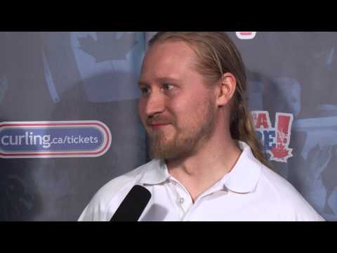 Draw 8 Media Scrum - 2013 Ford World Men's Curling Championship