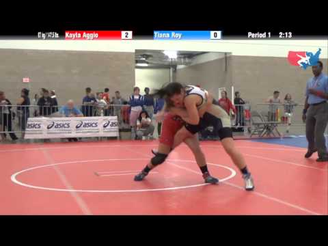 FILA Junior 67 kg / 147.5 lbs. - Kayla Aggio vs. Tiana Roy