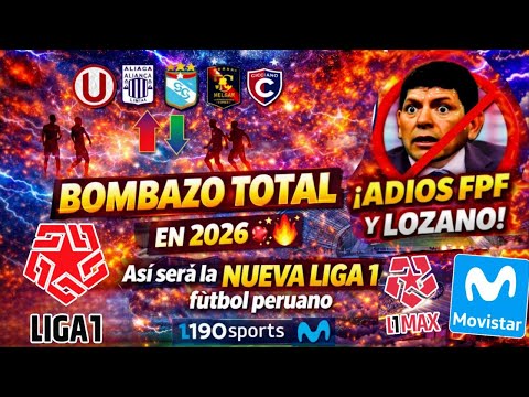 ⚠️ BOMBAZO TOTAL en 2026 😱 Así será la NUEVA LIGA 1 del fútbol 🇵🇪⚽ SIN LOZANO y con 1190 SPORTS