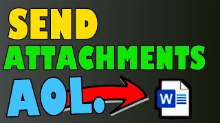 AOL Mail: How To Send Attachments on an Email (Files, Documents, Pictures, etc...)