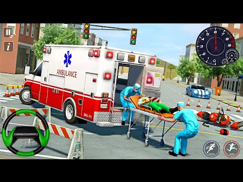 Police Ambulance Rescue City Driving - 911 Emergency Ambulance Driver Simulator - Android Gameplay