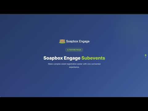 Soapbox Engage Feature Focus: Subevents video thumbnail