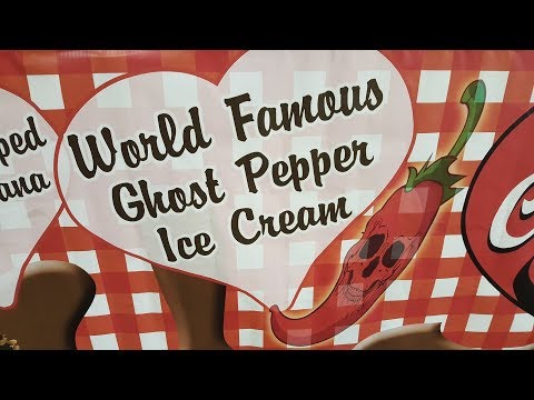 World Famous Ghost Pepper Ice Cream Review - LA County Fair 2017