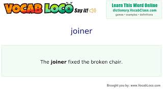 Video thumbnail for joiner