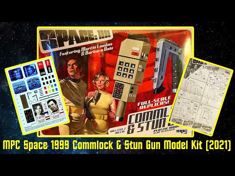 MPC Space 1999 Featuring Martin Landau & Barbara Bain Commlock and Stun Gun Plastic Model Kit (2021)