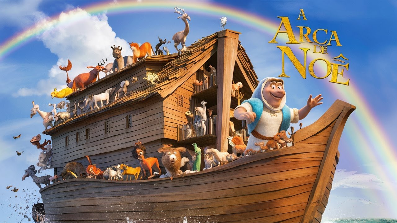 A Arca de Noé -  historinha bíblica infantil para ensinar crianças pequenas na igreja