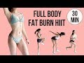 30 Min Full Body Fat Burn HIIT Abs Arms Thighs Legs Standing Exercises Only No Mat Needed