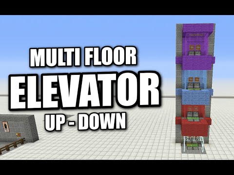 Skippy 6 Gaming - Minecraft Bedrock - ELEVATOR  ⬆️ Up & Down ⬇️[ Tutorial ]  PS4 / MCPE / Xbox / Windows / Switch