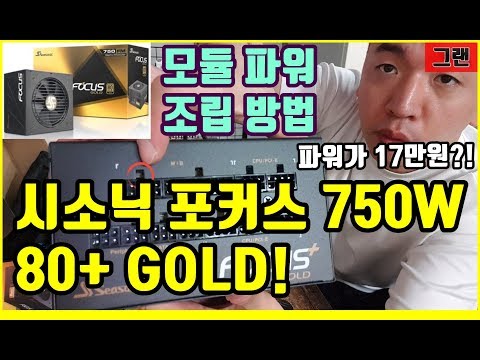 [시소닉 파워 조립 방법] 모듈러 파워 조립하는 방법! 시소닉 포커스 750W 80+GOLD!
