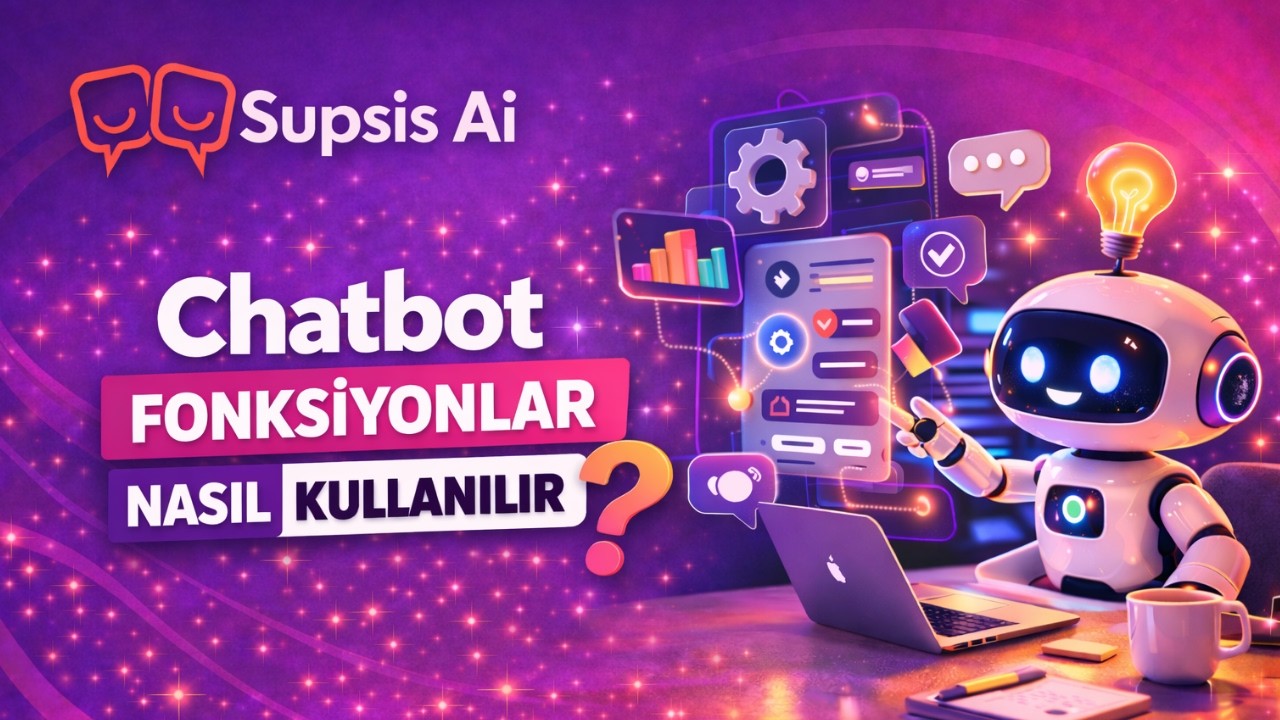 Supsis Ai - Chatbot Fonksiyonlar Nasıl Kullanılır ?