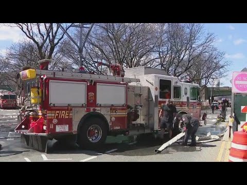 FDNY battles fire at homeless encampment on Upper West Side