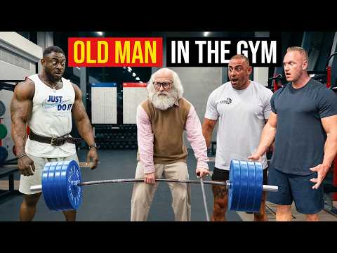 Cleaner Anatoly Pretends to Be an Old Man in the Gym