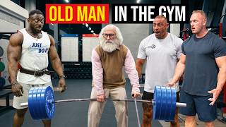 Cleaner Anatoly Pretends to Be an Old Man in the Gym