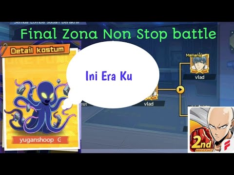 🔥🔥🔥 Final Zona Non Stop battle. One Punch Man The Strongest.