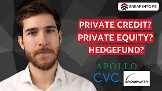 PE vs Hedge Funds vs Private Credit: Which Career Fits You?
