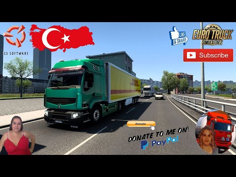 Euro Truck Simulator 2(1.45) Renault Premium Mods by Alex Delivery in Turkey Onal map + DLC's & Mods