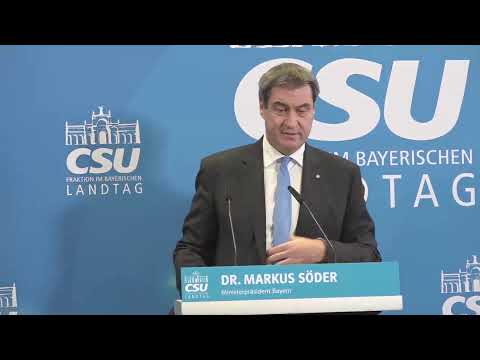 LIVE: Pressekonferenz mit CSU-Fraktionschef Thomas Kreuzer & Ministerpräsident Dr. Markus Söder
