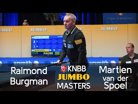 3-Cushion KNBB Jumbo Masters 2021 - Last 8 Raimond Burgman vs Martien van der Spoel