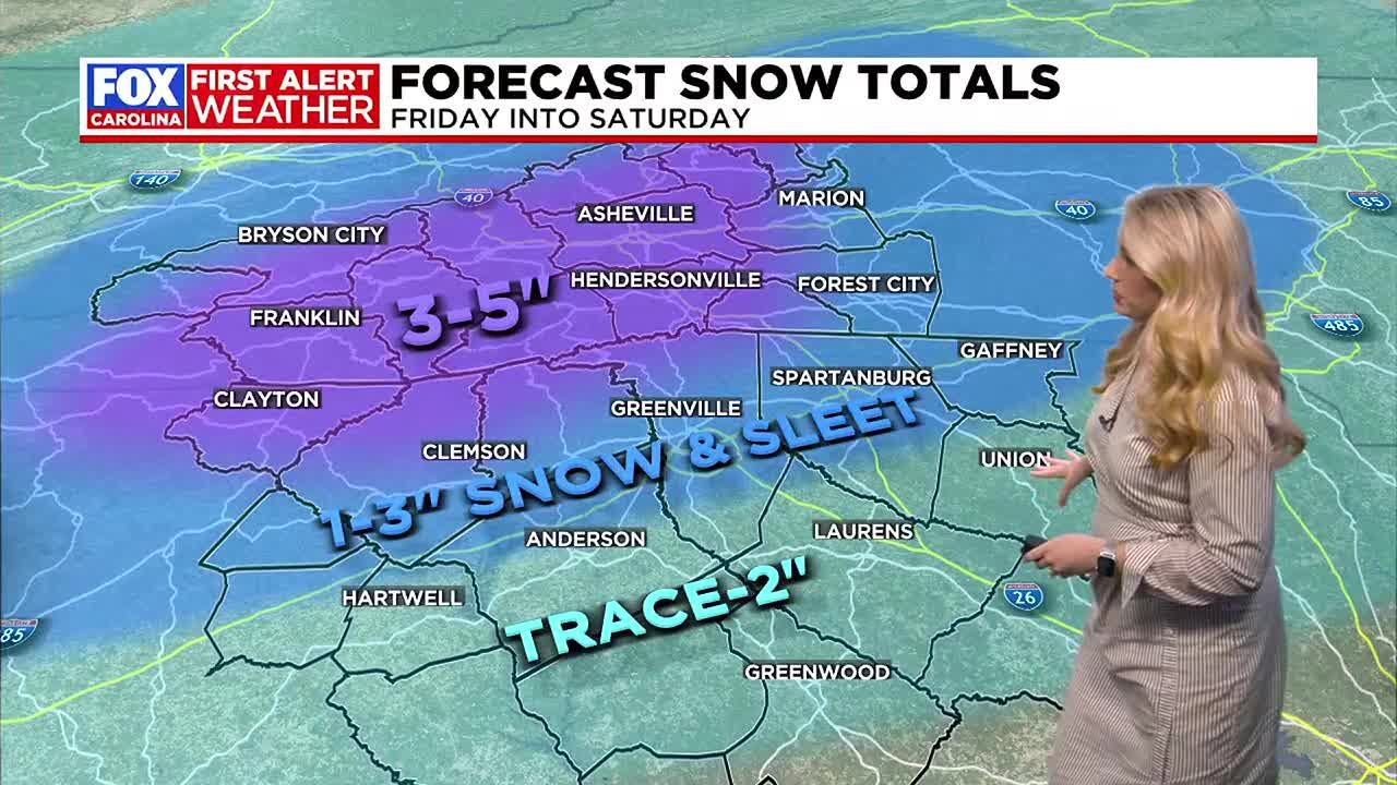 Winter storm expected to hit Carolinas and Georgia