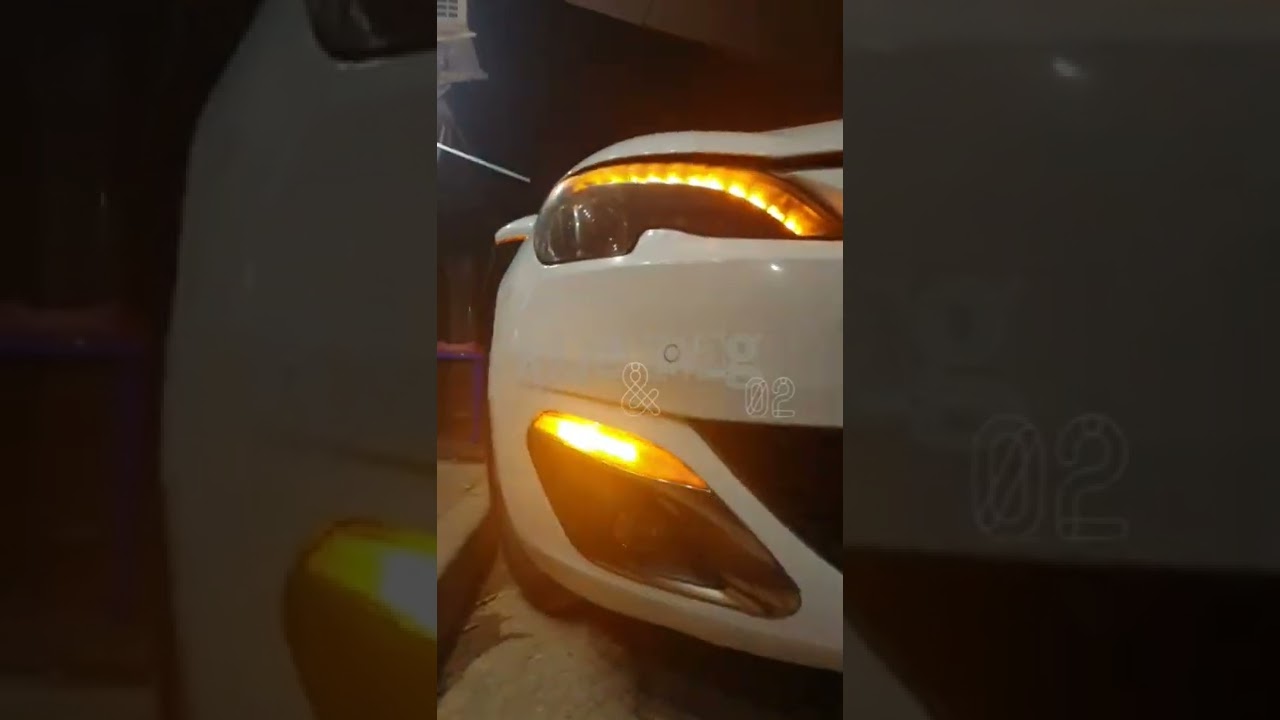 #peugeot_308_t9. custom headlights/bumper day-time running lights 0556160023