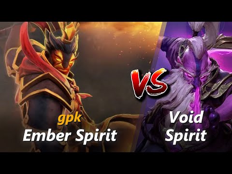 How to Ember Spirit mid vs Void Spirit (feat. gpk) | First 10 minutes