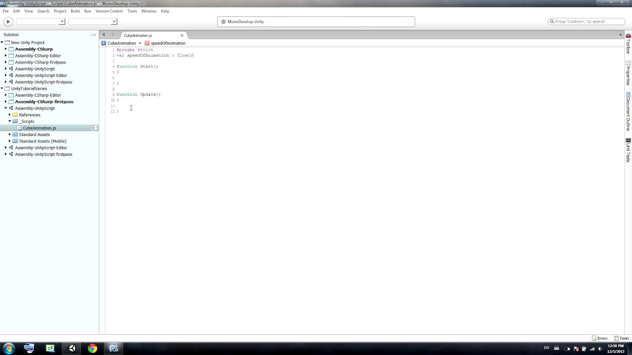 Unity Tutorial 3: Basic Scripting: Transform (1 / 2)