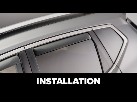 Rear WeatherTech Side Window Deflector Installation with Clips