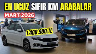 EN UCUZ SIFIR KM ARABALAR - MART 2026 | İndirimli ve Kampanyalı En Uyg