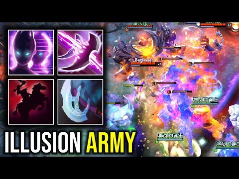 ILLUSIONS ARMY..!! 10+ Illusions Aghanim Scepter Spectre + Chaos Knight 7.22d | Dota 2