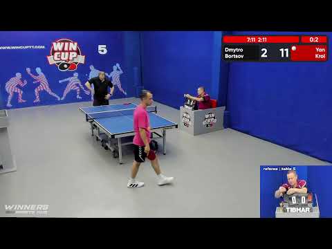 00:00  Борцов Дмитрий  0-3  Кроль Ян  стол 5  ЮГ-6  31.05.22