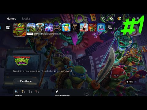 Teenage Mutant Ninja Turtles: Mutants Unleashed 2-Player Local Co-Op PS5 Gameplay Part 1